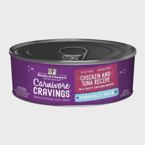 Stella &amp; Chewy&#39;s Cat Carnivore Cravings Pate Chicken &amp; Tuna, Size: 2.8oz