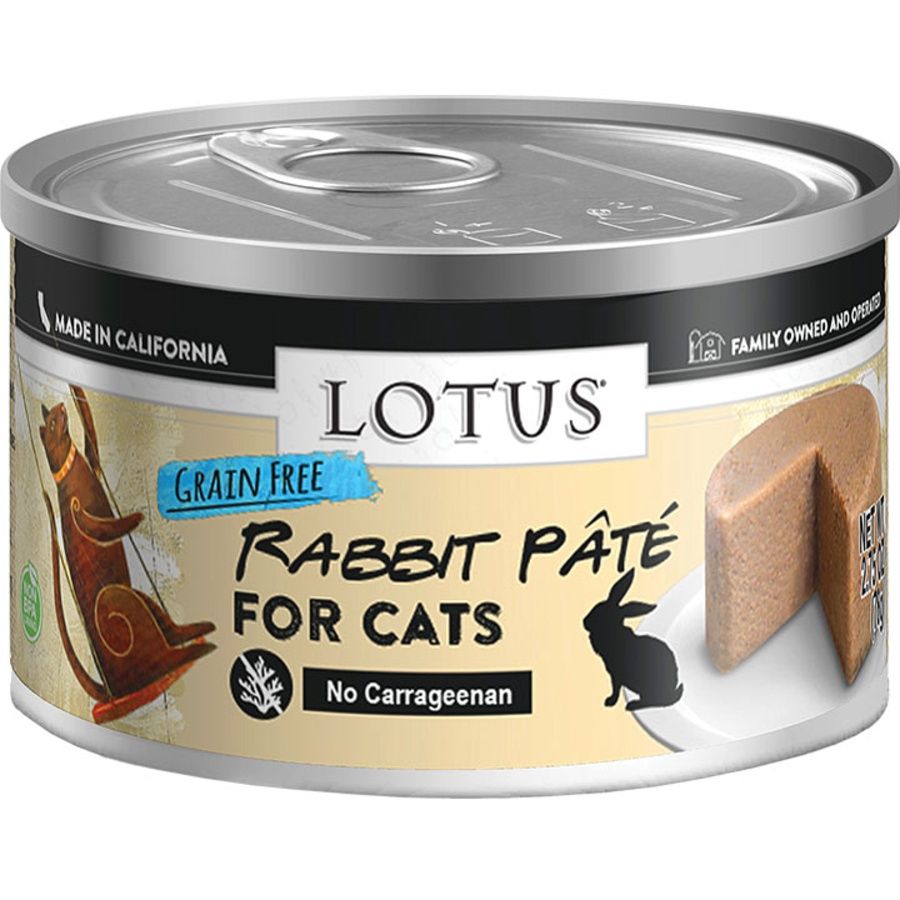 Lotus Cat Grain Free Rabbit Pate Can, Size: 2.75oz