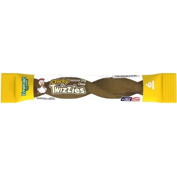 Emerald Pet Dog Chicky Twizzies Chew 6in