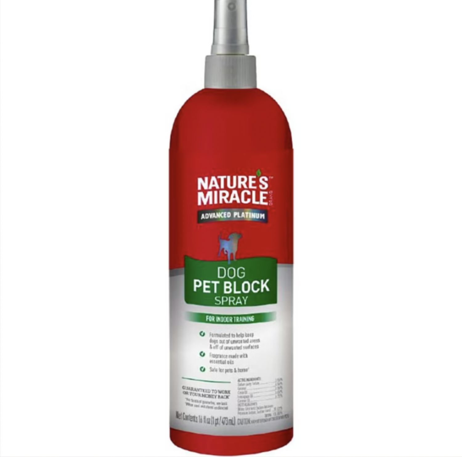 Nature&#39;s Miracle Dog Advanced Platinum Block Spray 16oz