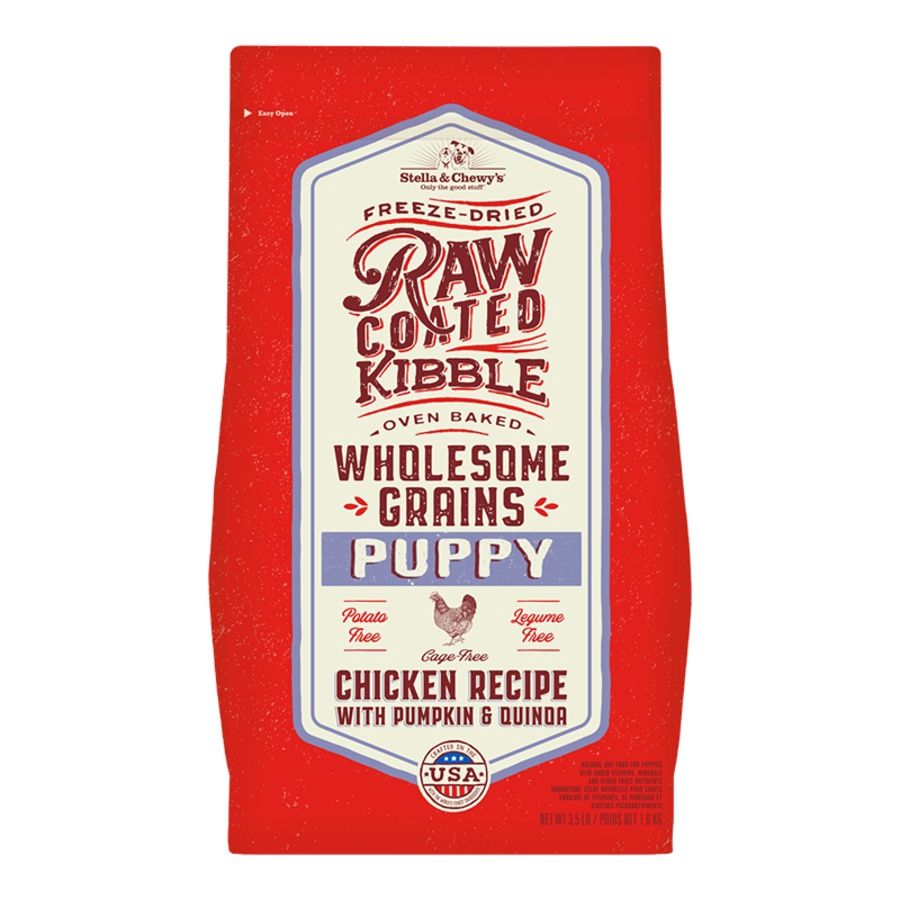 Stella &amp; Chewy&#39;s Dog Wholesome Grain Raw Coated Puppy 3.5lb