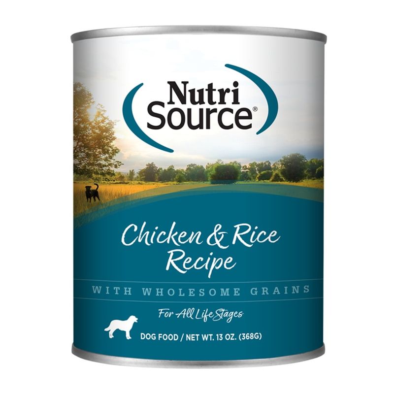 NutriSource Dog Chicken &amp; Rice 12.3oz