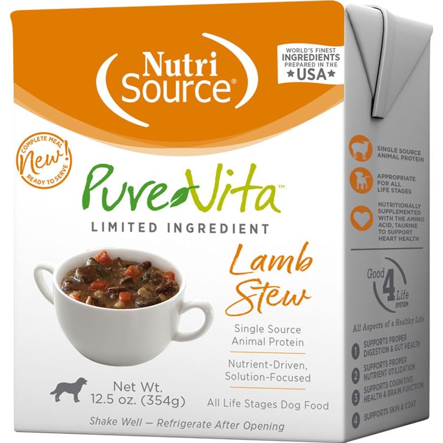 NutriSource Dog Pure Vita Lamb Stew 12.5oz