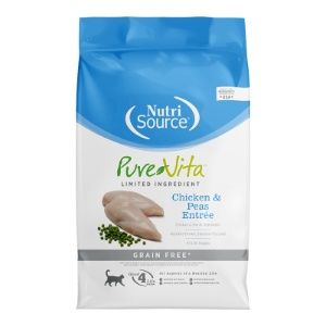 NutriSource Cat Pure Vita Grain Free Chicken &amp; Peas, Size: 4lb