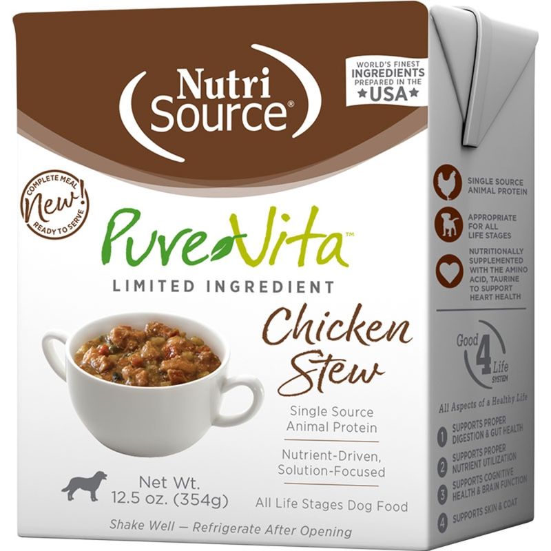 NutriSource Dog Pure Vita Chicken Stew 12.5oz