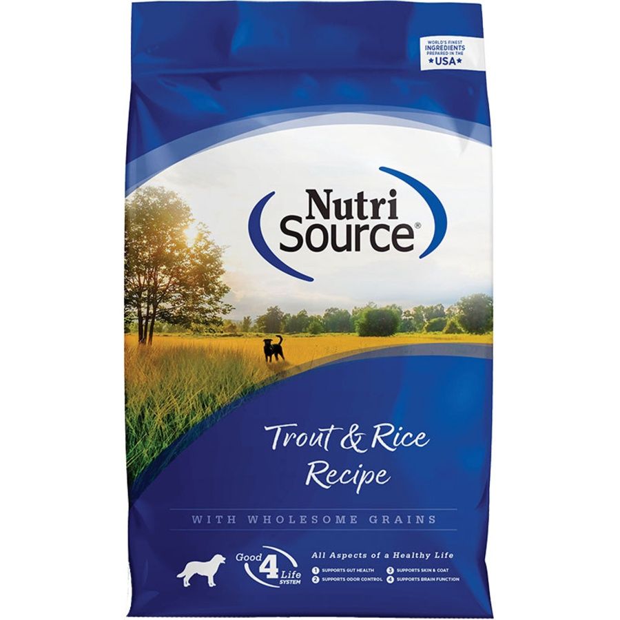 NutriSource Dog Trout &amp; Rice, Size: 4lb