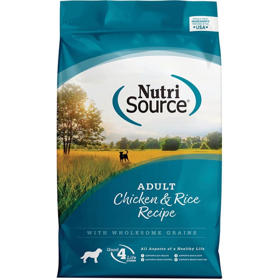 NutriSource Dog Adult Chicken &amp;  Rice, Size: 4lb