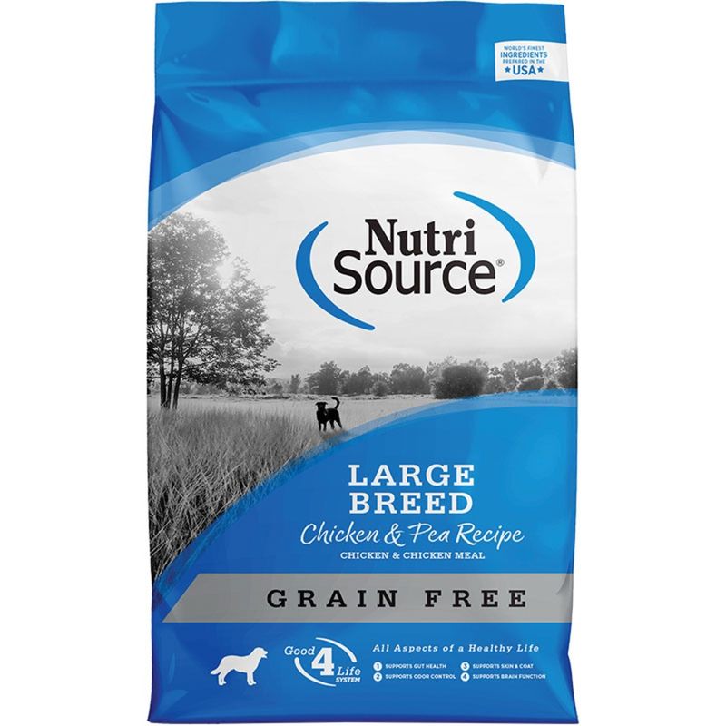 NutriSource Dog Grain Free Large Breed Chicken &amp; Pea 26lb