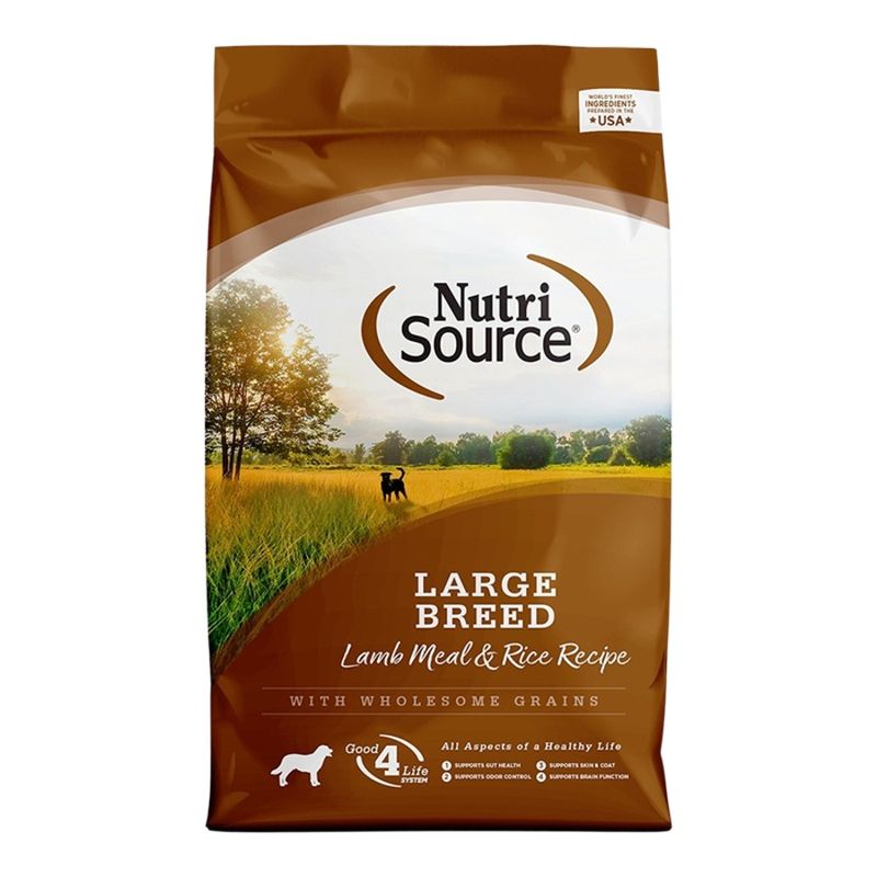 NutriSource Dog Large Breed Lamb &amp; Rice 26lb