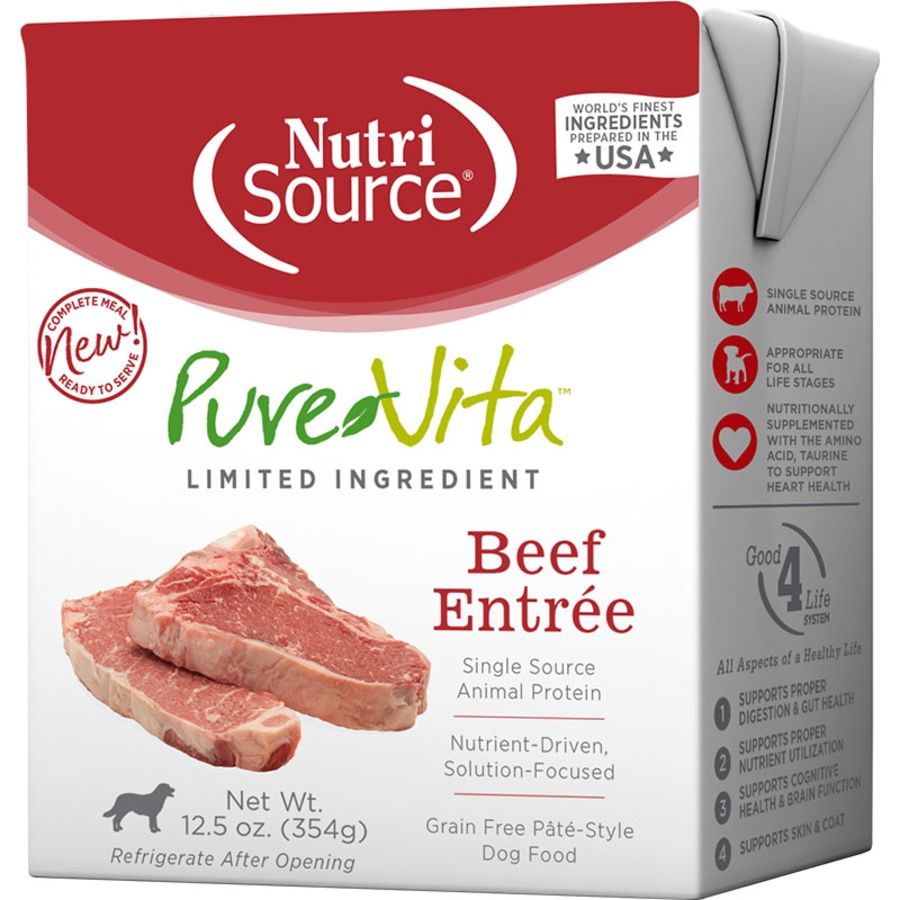 NutriSource Dog Pure Vita Beef 12.5oz