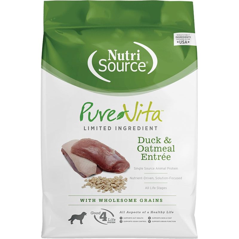 NutriSource Dog Pure Vita Duck &amp; Oatmeal 5lb