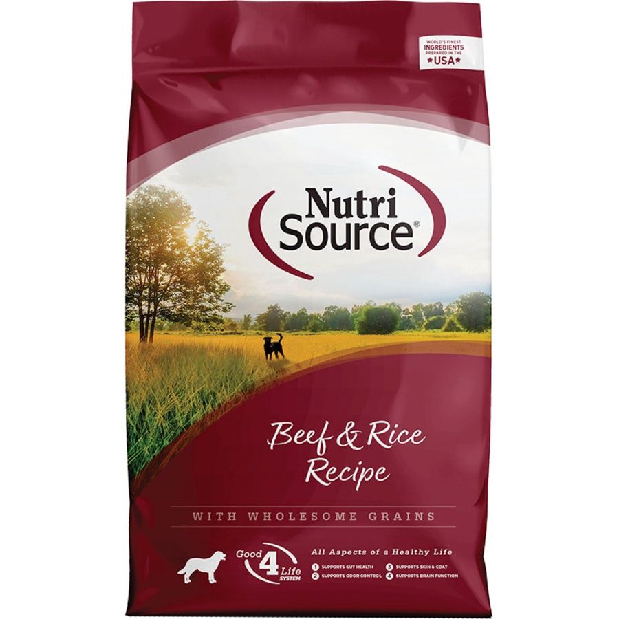 NutriSource Dog Beef &amp; Rice, Size: 4lb
