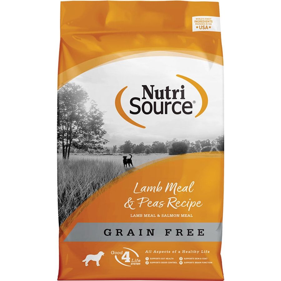 NutriSource Dog Grain Free Lamb &amp; Peas, Size: 4lb