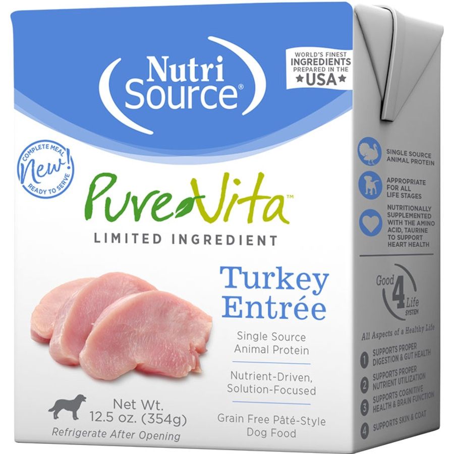 NutriSource Dog Pure Vita Turkey 12.5oz