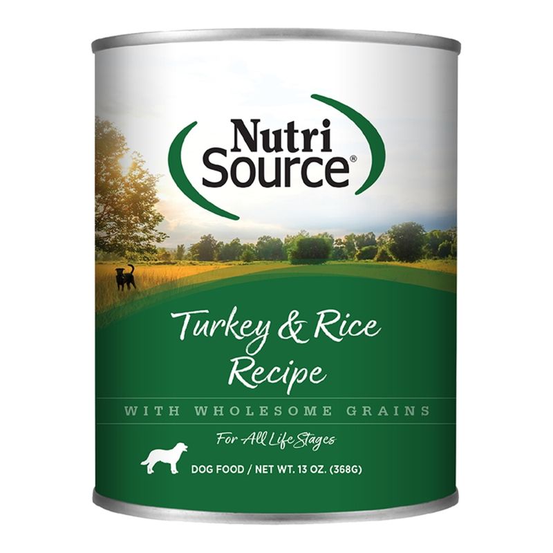 NutriSource Dog Turkey &amp; Rice 12.3oz
