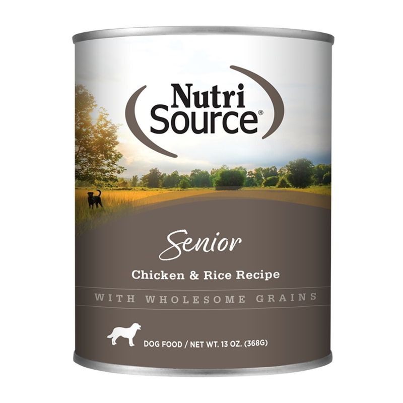 NutriSource Dog Senior Chicken &amp; Rice 12.3oz