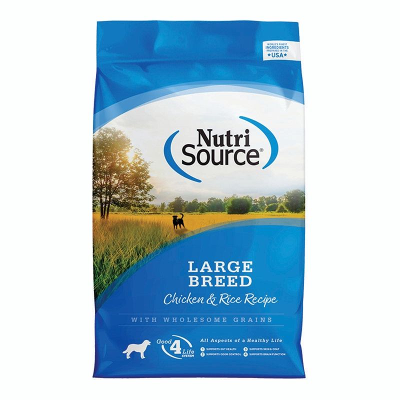 NutriSource Dog Large Breed Chicken &amp; Rice 26lb