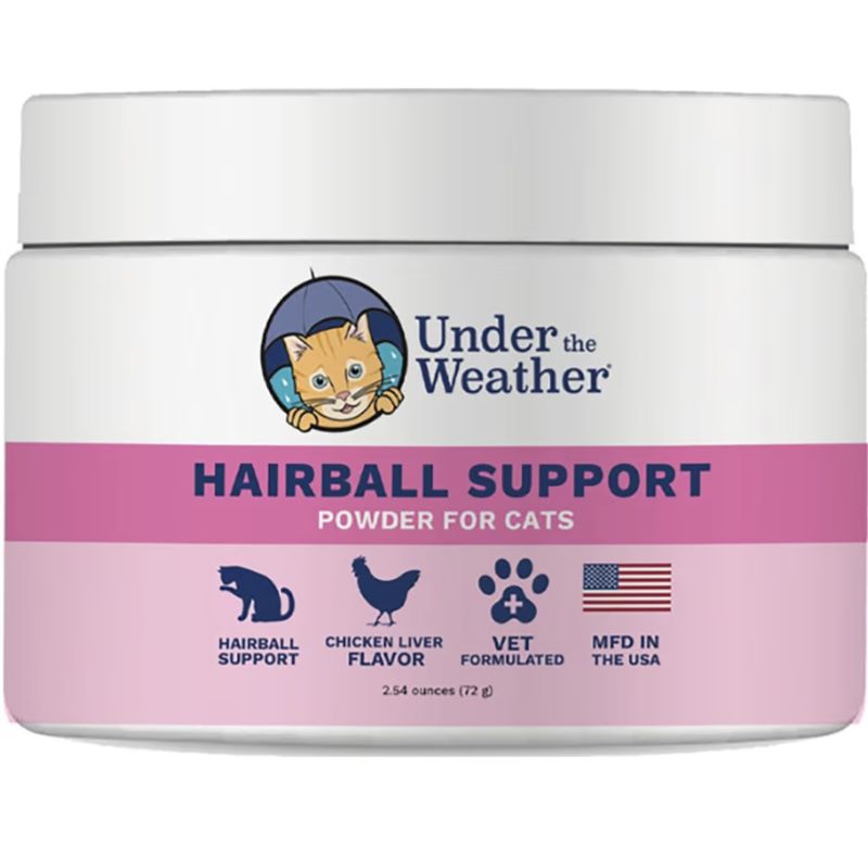 Under The Weather Cat Hairball Support Powder 2.54oz