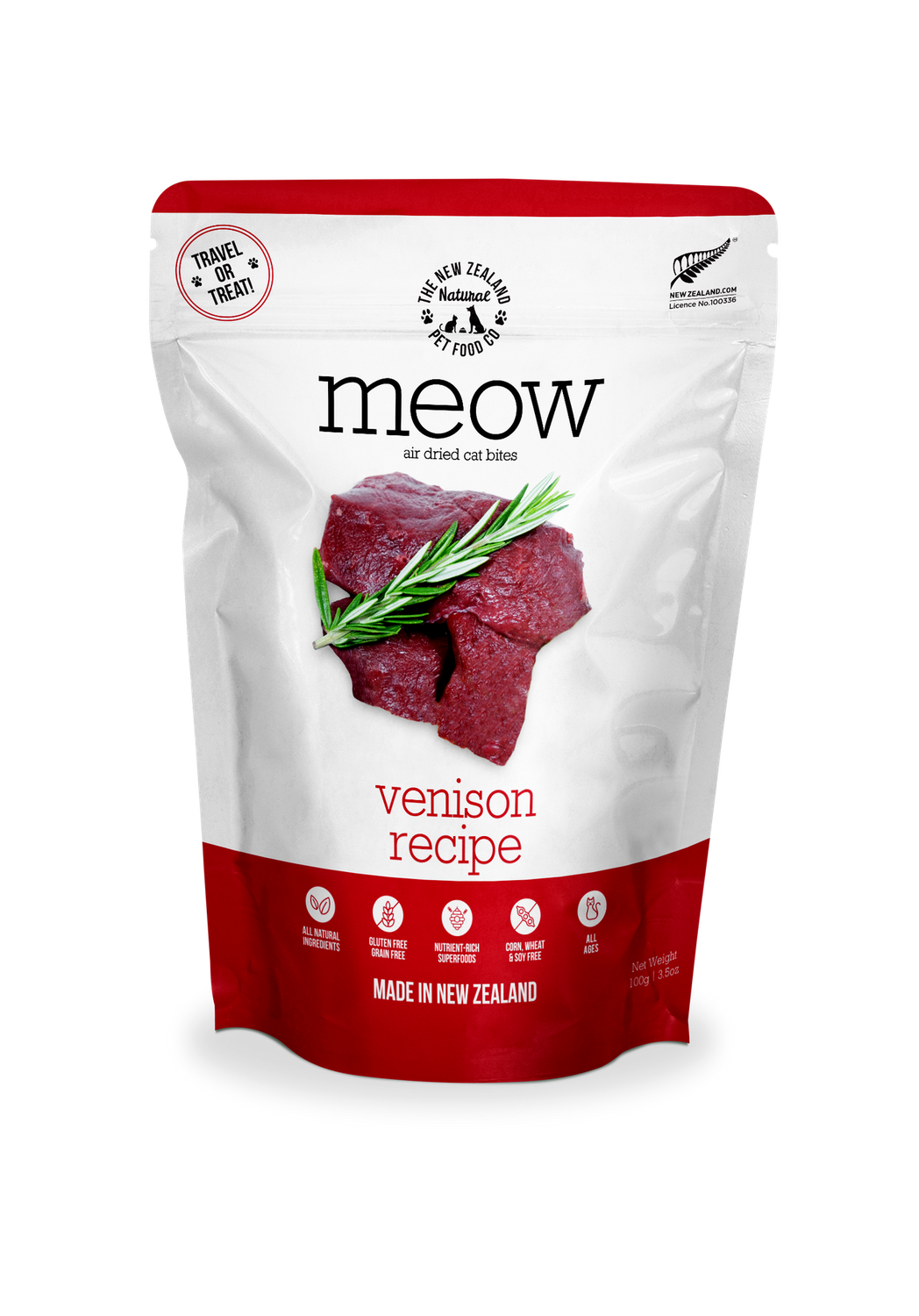 New Zealand Pet Cat Air Dried Venison 3.5oz