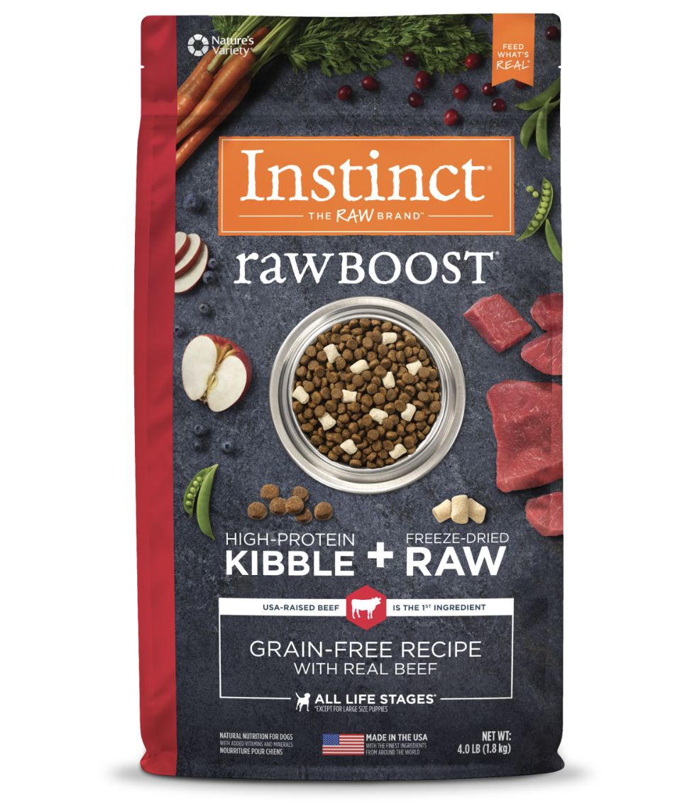 Instinct Dog Raw Boost Grain Free Beef, Size: 4lb