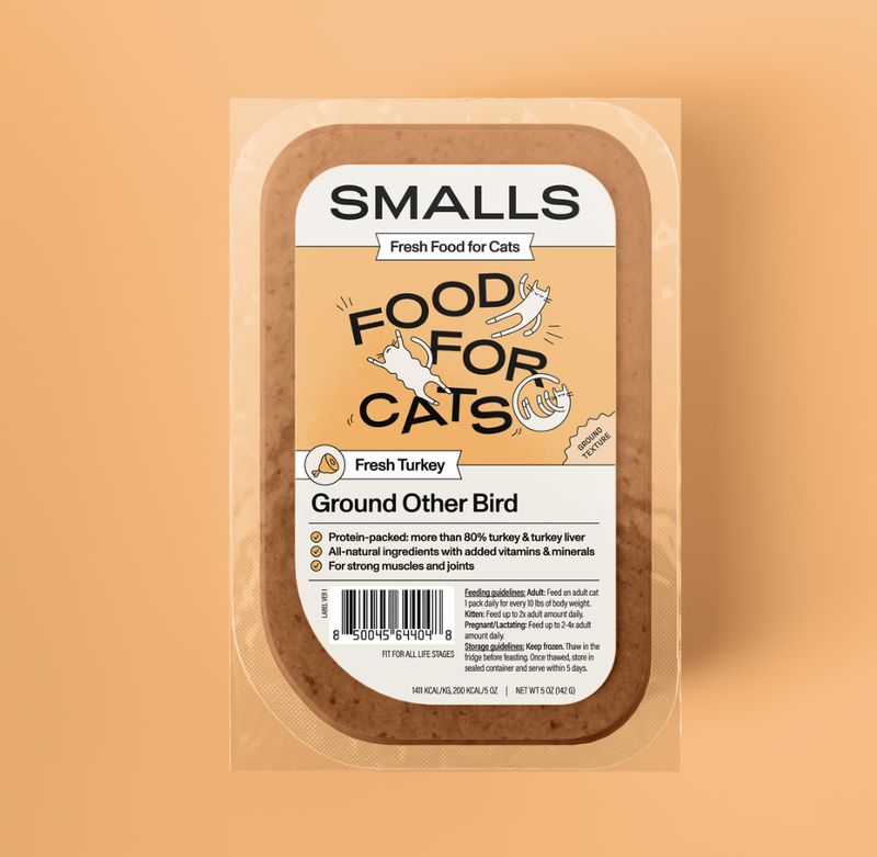 Smalls Cat Frozen Ground Turkey 5oz