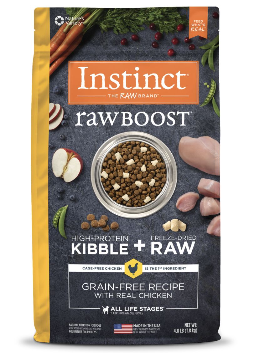 Instinct Dog Raw Boost Grain Free Chicken, Size: 21lb