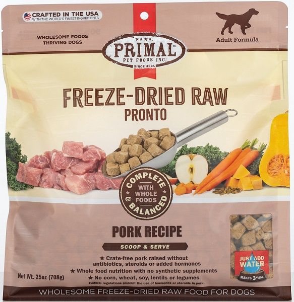 Primal Dog Freeze Dried Pronto Pork 25oz