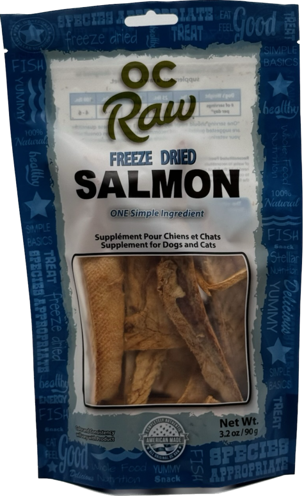 OC Raw Freeze Dried Salmon Treat 3.2oz