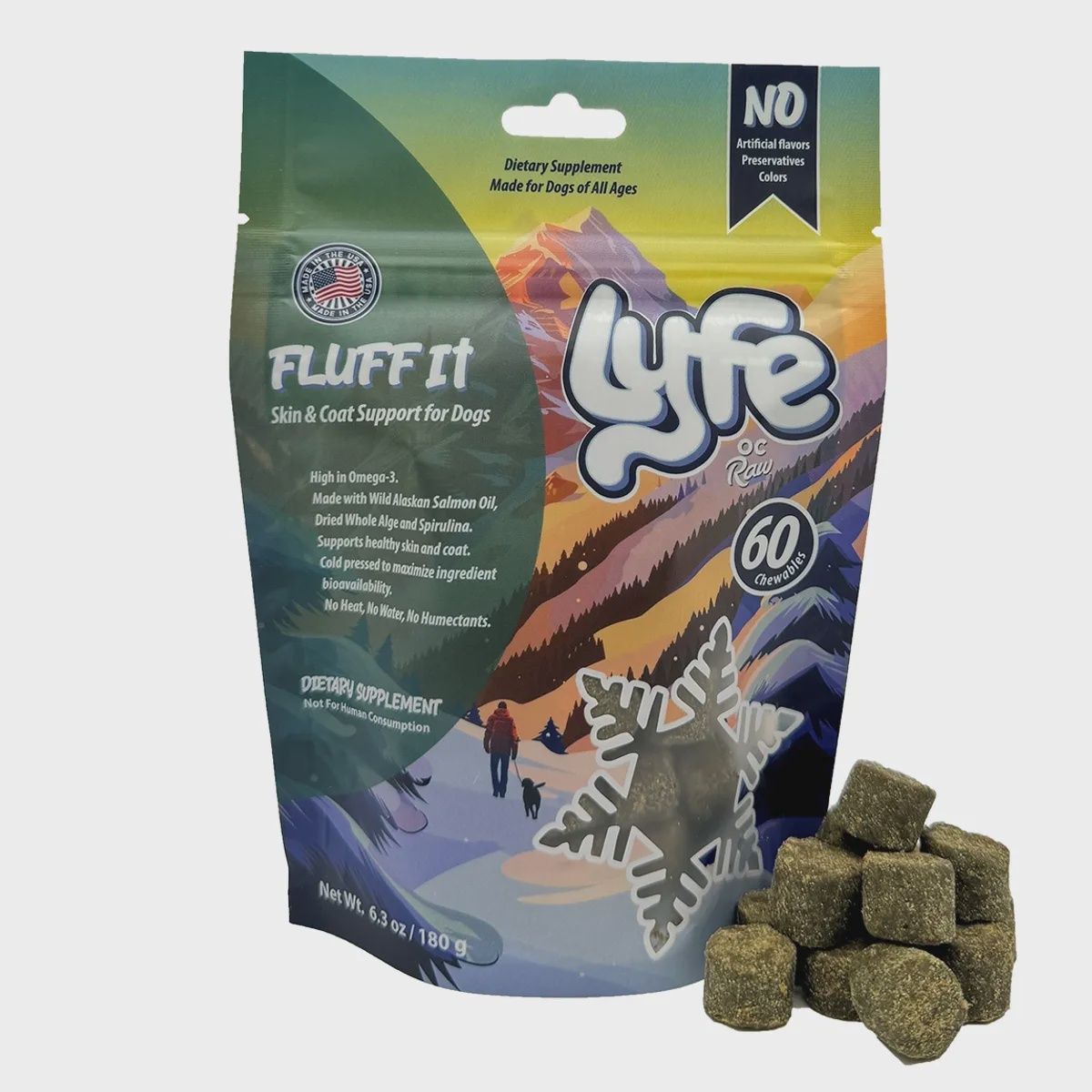 OC Raw Lyfe Fluff It Skin &amp; Coat Support 6.3oz