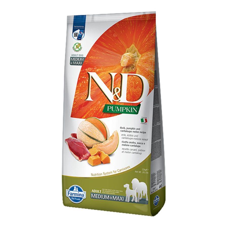 Farmina Dog Grain Free Pumpkin Duck Cantaloupe Medium &amp; Max 26.4lb