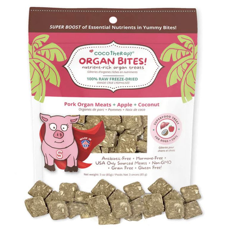 Coco Therapy Organ Bites Pork &amp; Apples 3oz