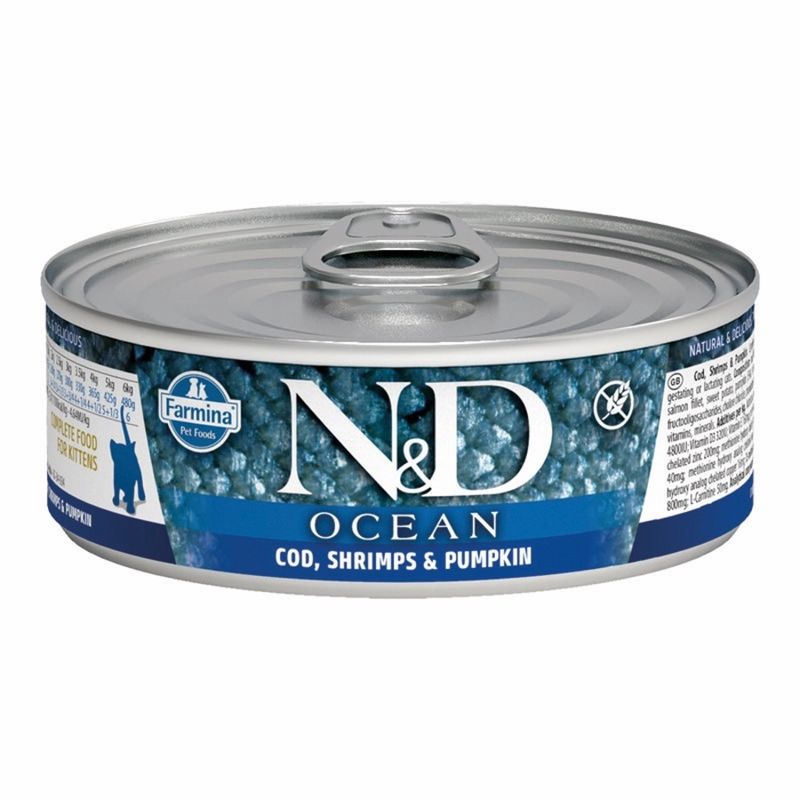 Farmina Cat Can Ocean Kitten Cod, Shrimp &amp; Pumpkin 2.5oz