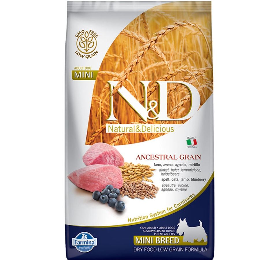 Farmina Dog Ancestral Grain Lamb &amp; Blueberry Mini, Size: 5.5lb
