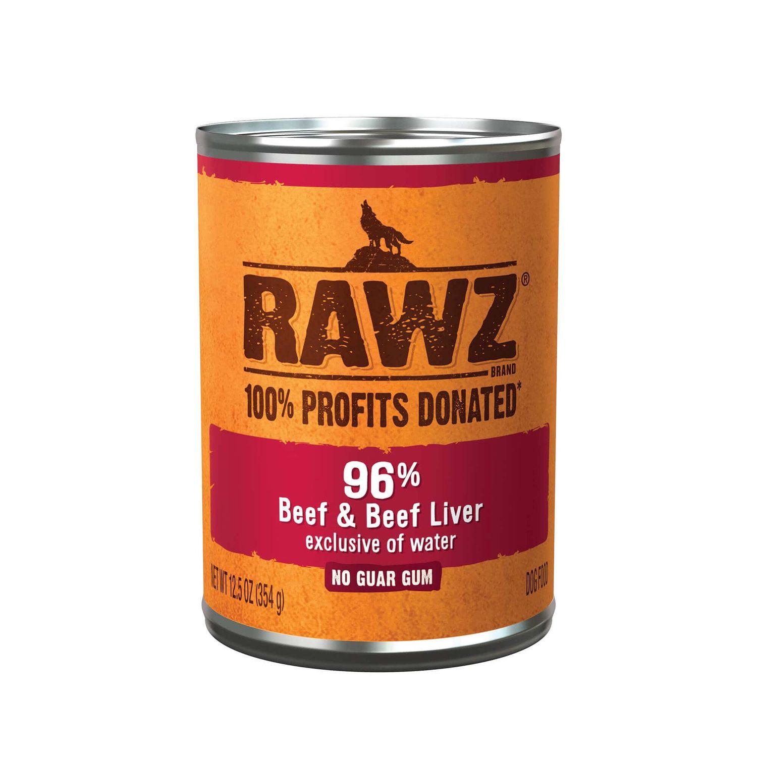 Rawz Dog Can Beef &amp; Beef Liver 12.5oz