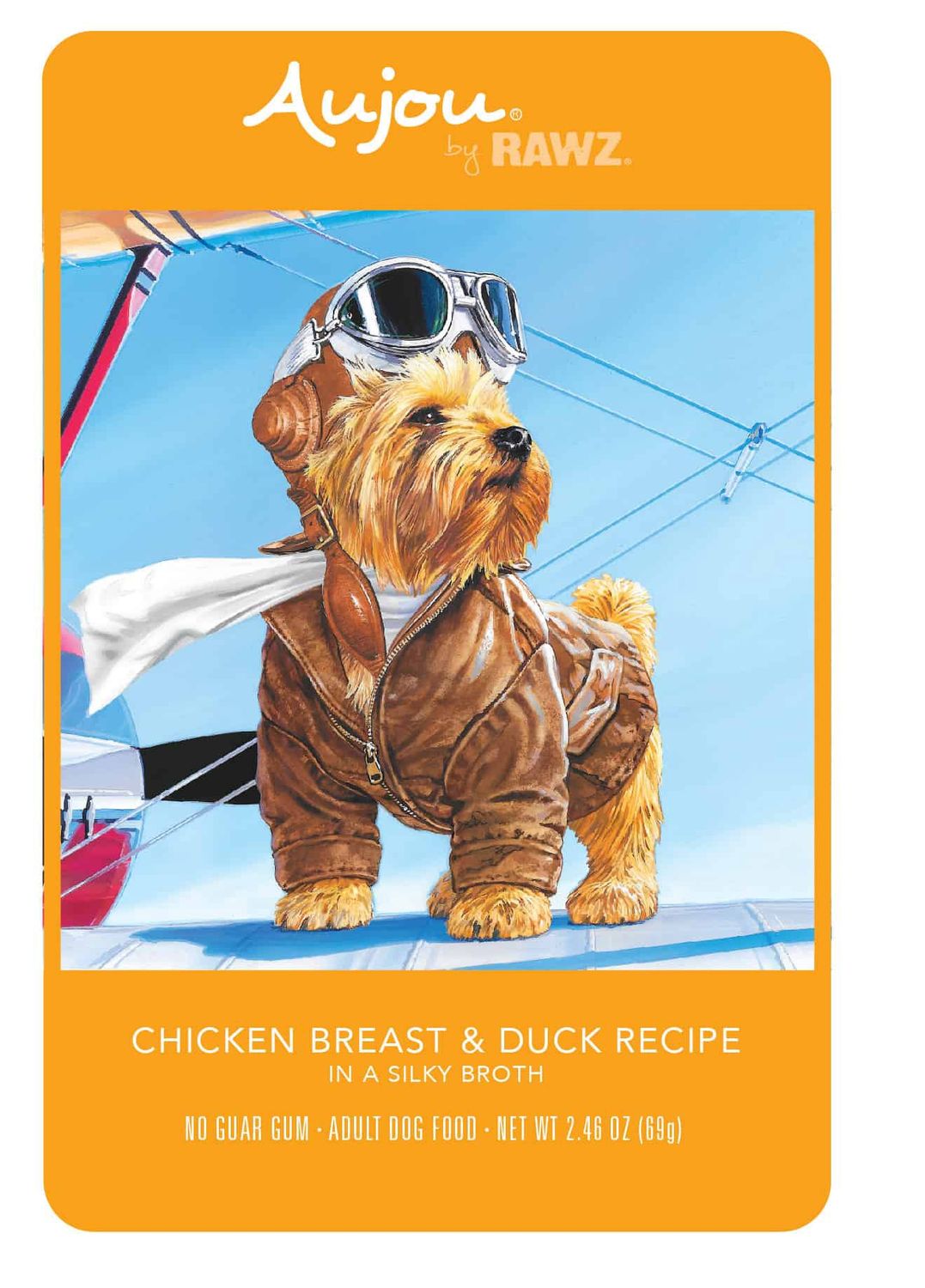 Rawz Dog Aujou Chicken Breast &amp; Duck 2.46oz