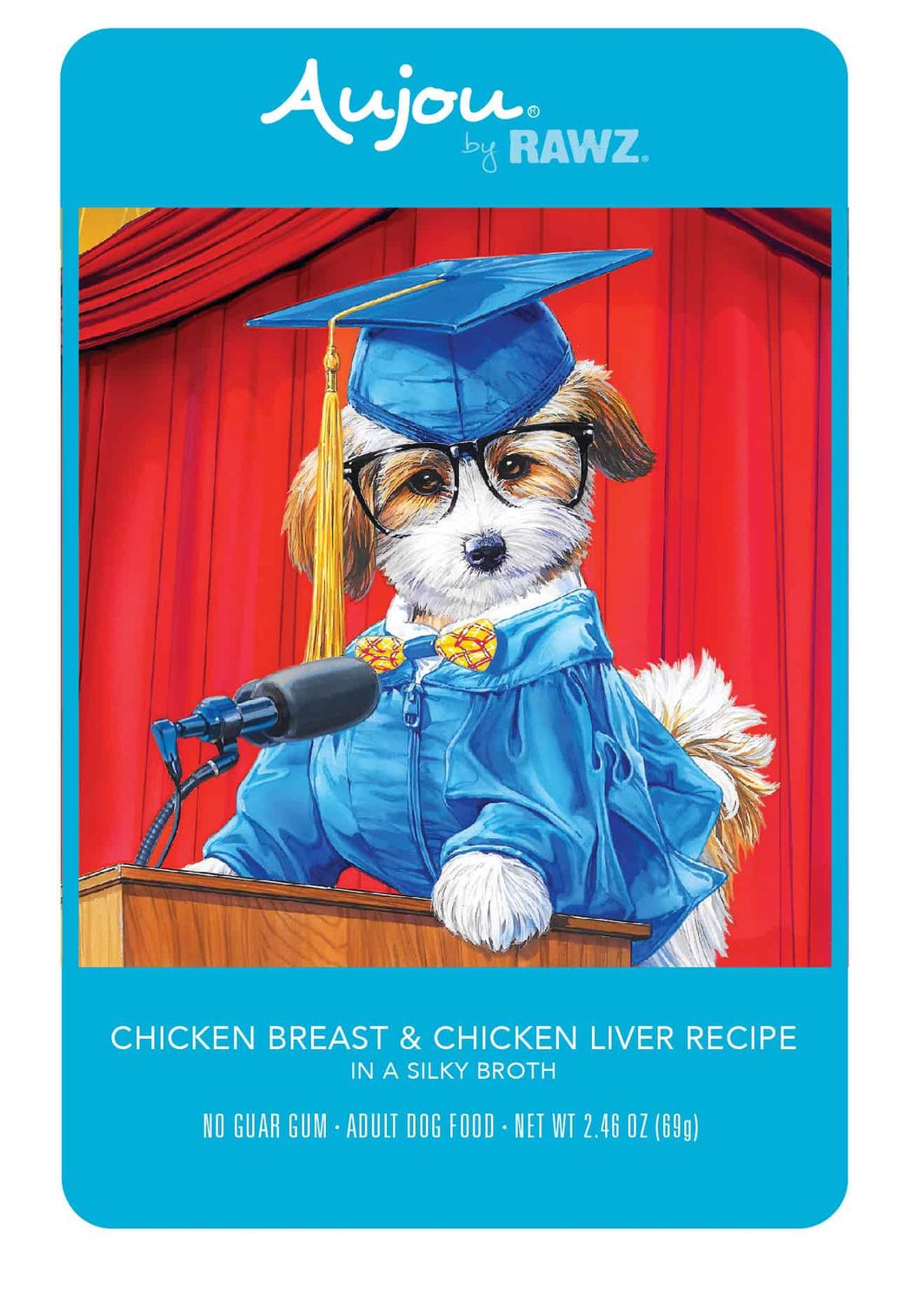 Rawz Dog Aujou Chicken Breast &amp; Chicken Liver 2.46oz