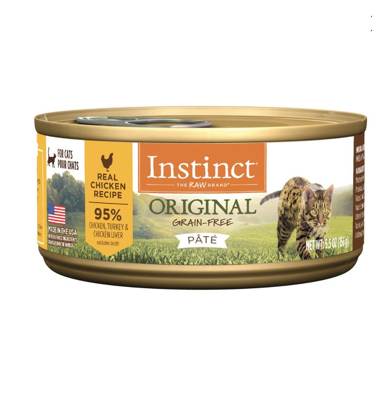 Instinct Cat Can Original Grain Free Chicken Pate 5.5oz