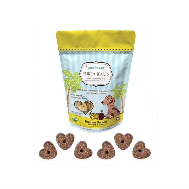 Coco Therapy Dog Pure Hearts Coconut Cookies Banana Brulee 5oz