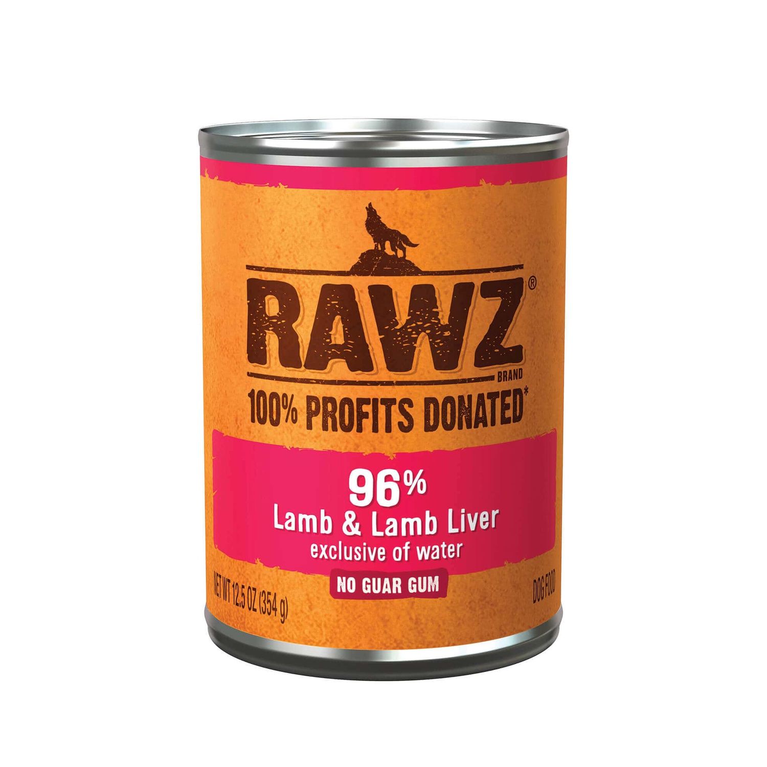 Rawz Dog Can Lamb &amp; Lamb Liver 12.5oz