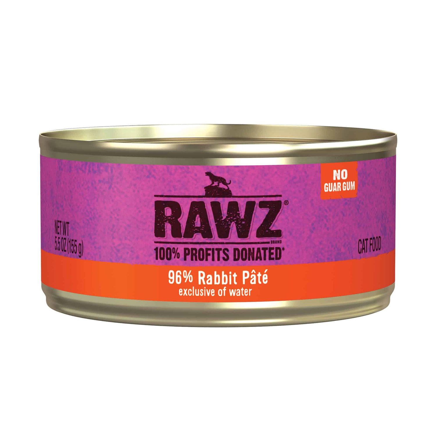 Rawz Cat Can Rabbit Pate, Size: 5oz
