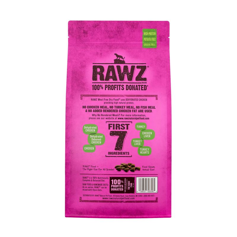 Rawz Cat Dehydrated Chicken, Turkey &amp; Chicken