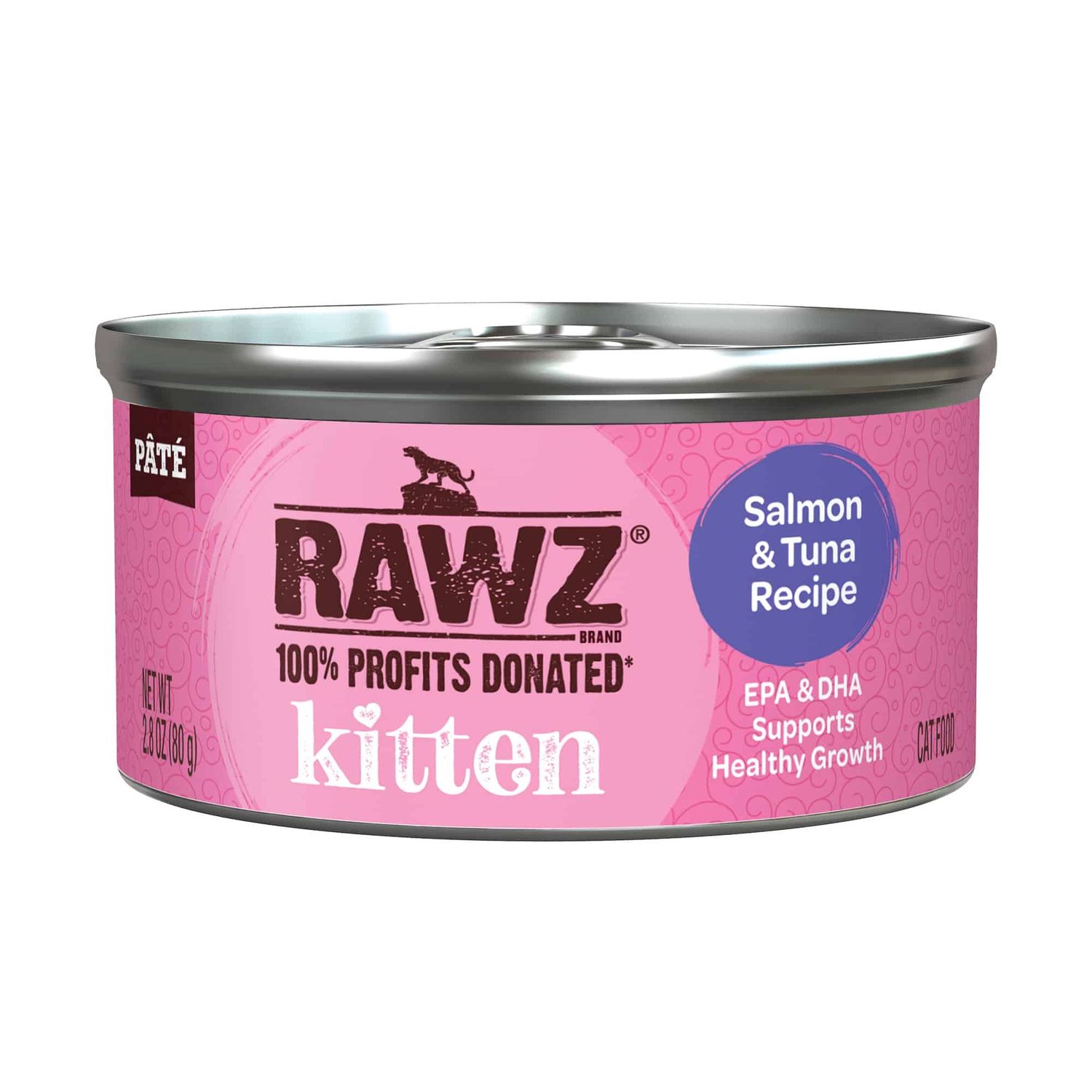 Rawz Cat Kitten Can Salmon &amp; Tuna Recipe 2.8oz