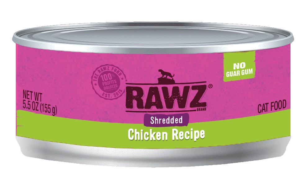 Rawz Cat Can Shredded Chicken 5.5oz