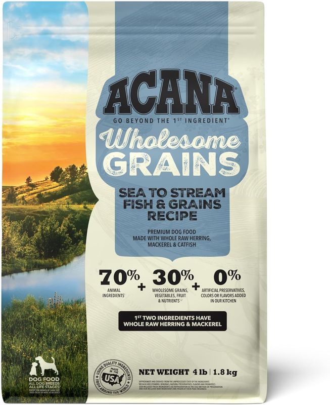 Acana Dog Wholesome Grains, Sea to Stream Fish &amp; Grains Recipe 4lb