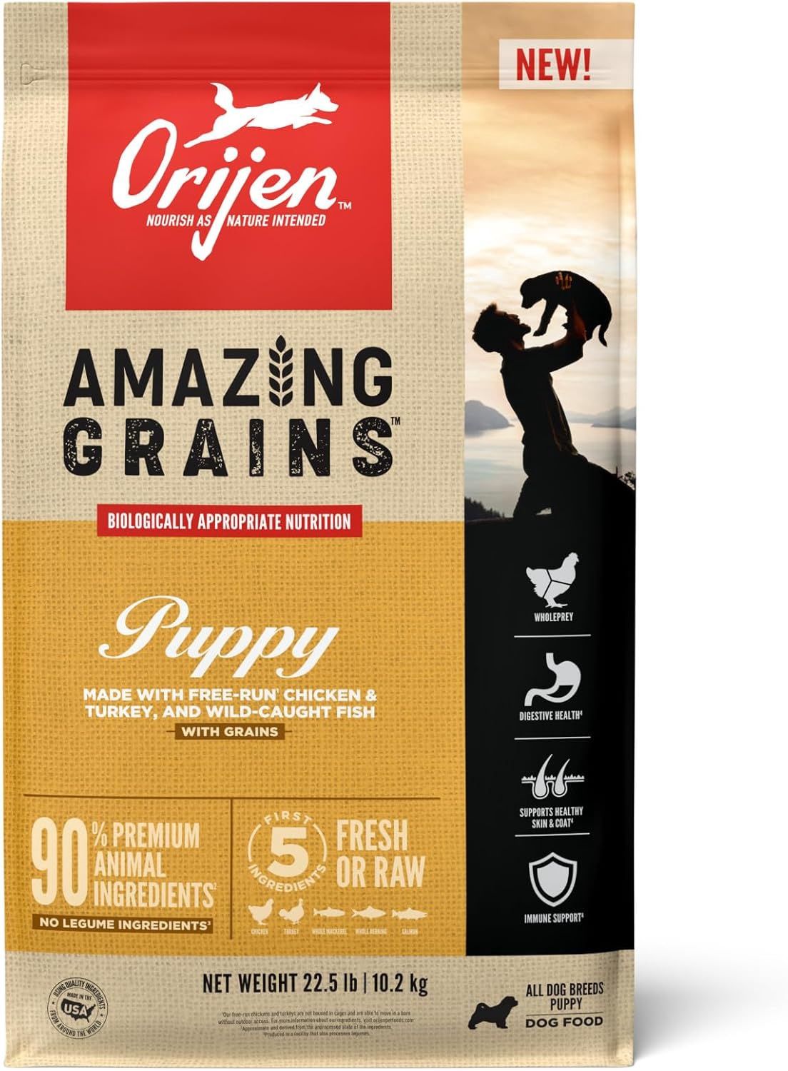 Orijen Dog Amazing Grains Puppy 22.5lb
