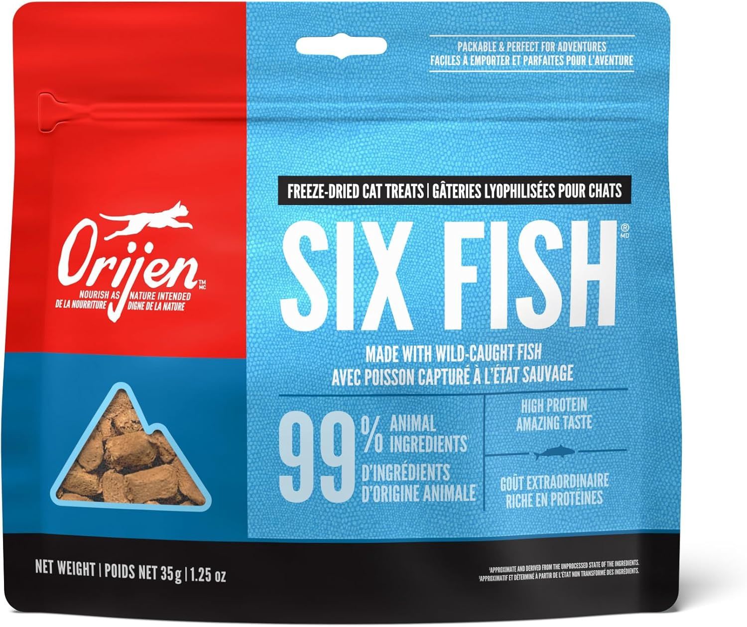 Orijen Cat Freeze Dried Treats Six Fish 1.25oz