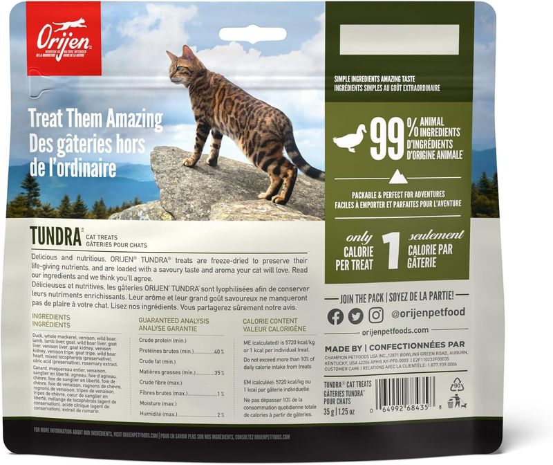 Orijen Cat Freeze Dried Treats Tundra 1.25oz
