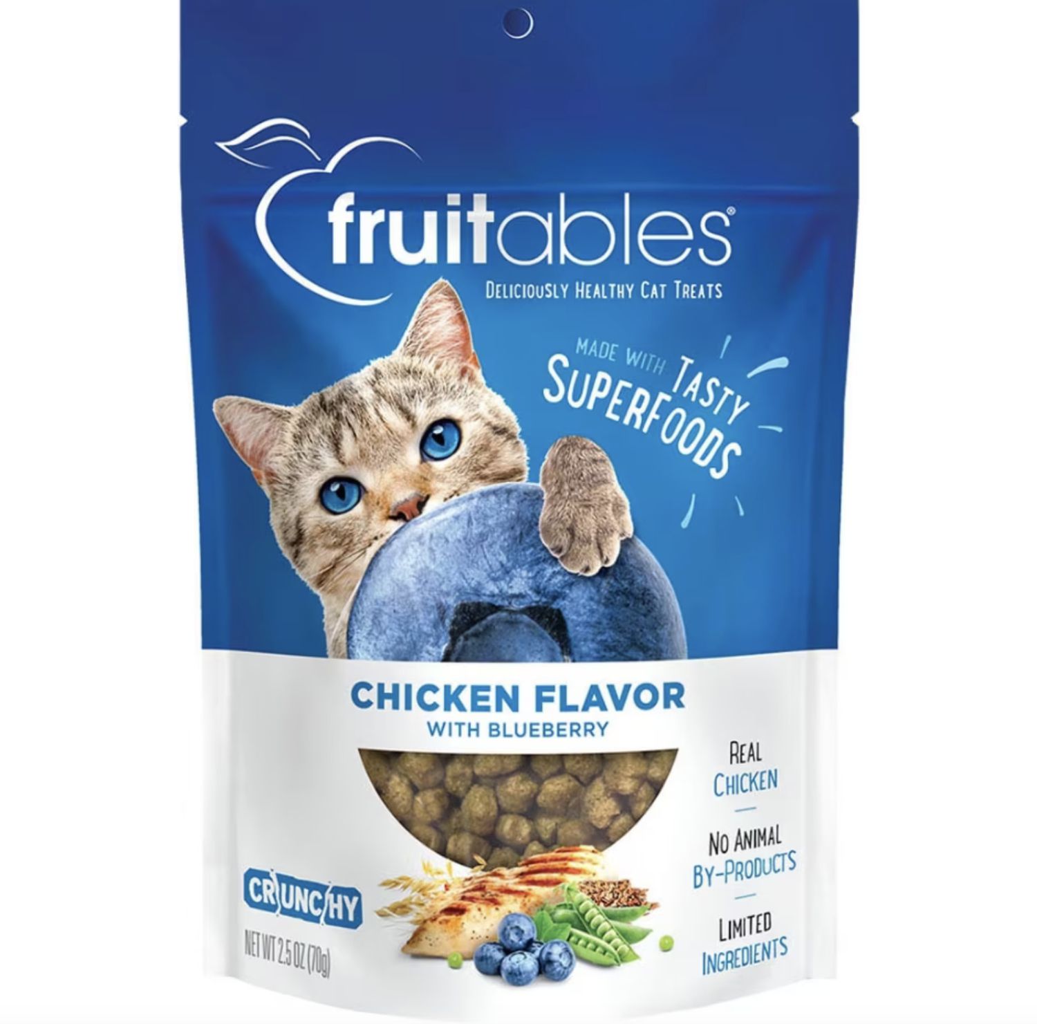 Fruitables Cat Treats Chicken &amp; Blueberry 2.5oz