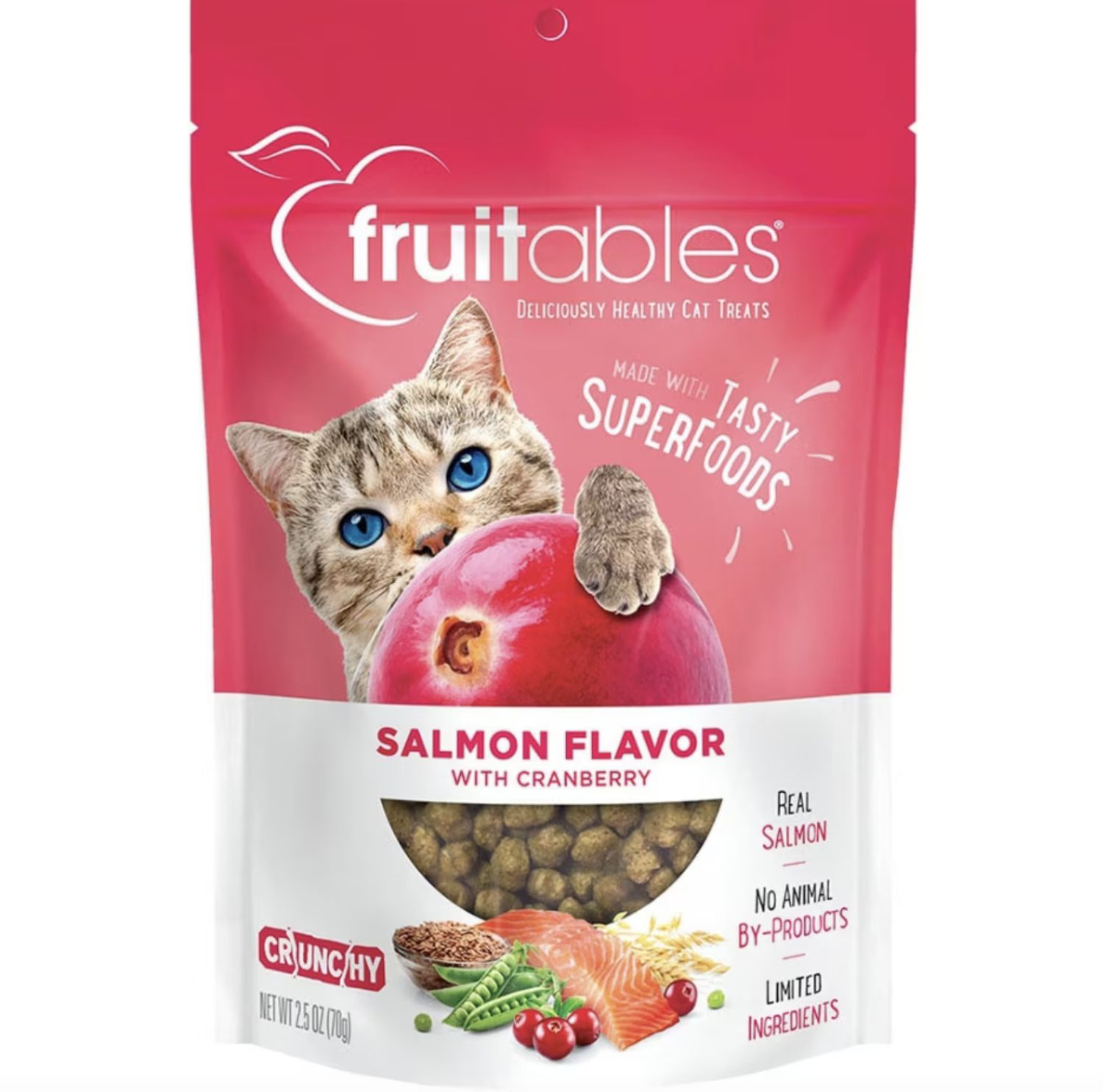 Fruitables Cat Treats Salmon &amp; Cranberry 2.5oz