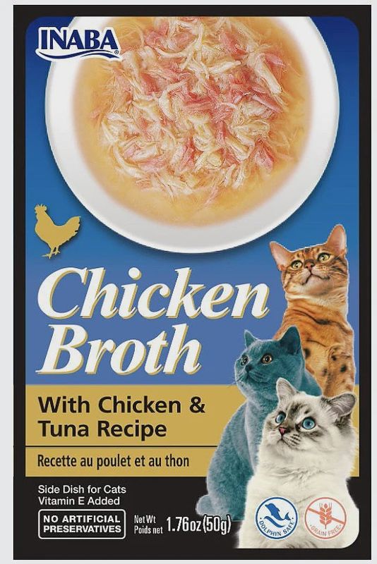Inaba Chicken Broth With Tuna Pouch 1.76oz